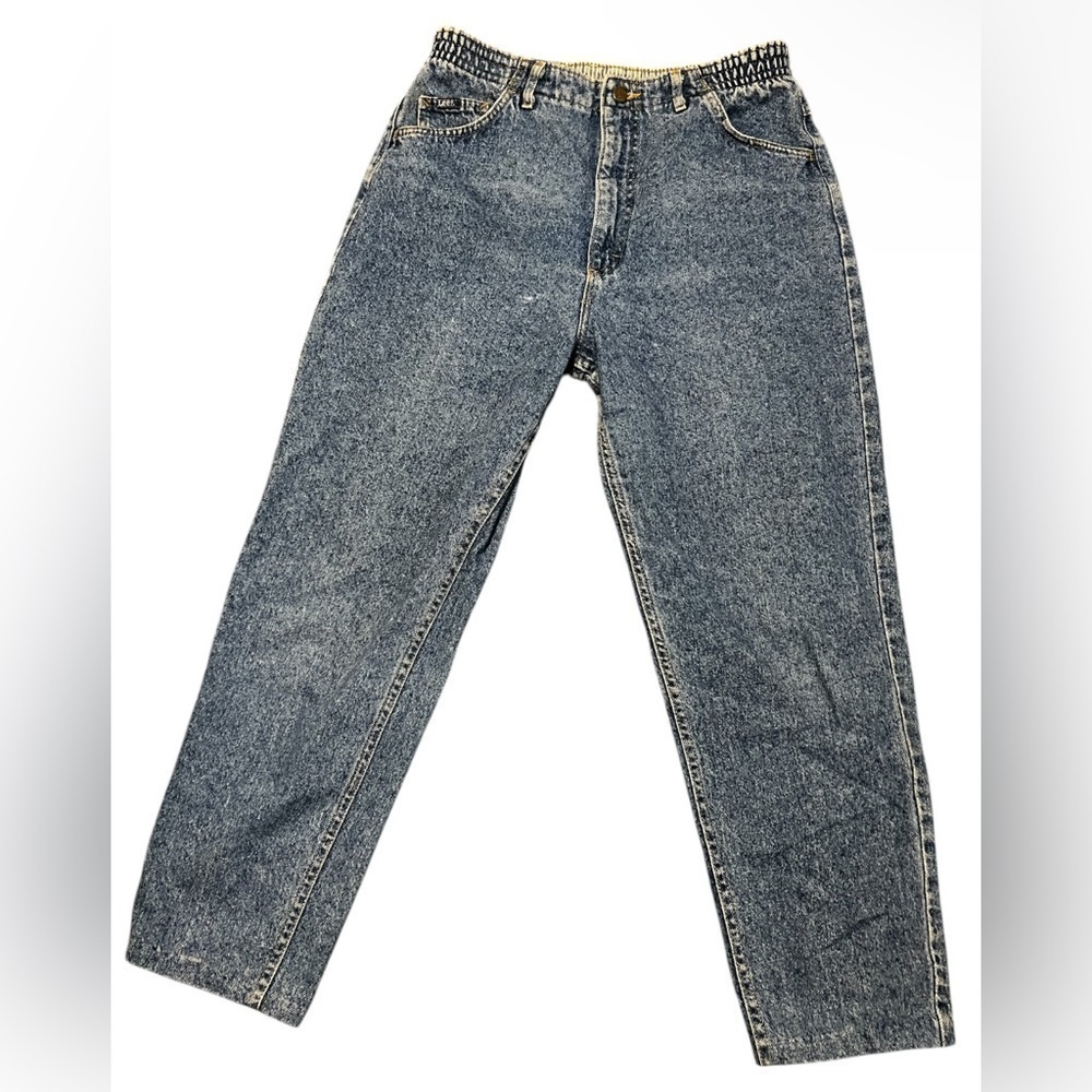 Vintage 80s/90s Lee USA made High Waist Denim Mom Jeans 14 MED